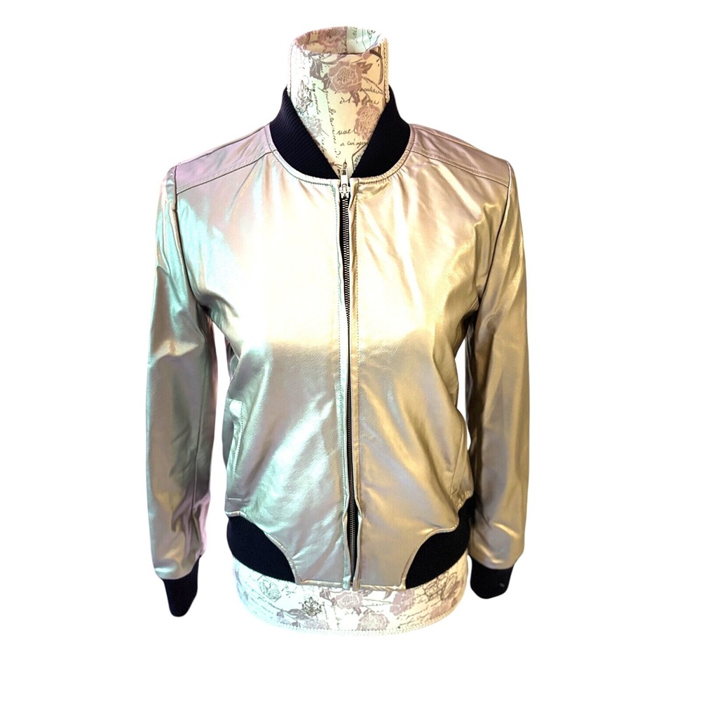NWT Metallic‎ bomer Jacket BB Dakota XS, holiday gift